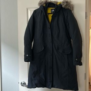 North Face Winter Parka with faux fur hood